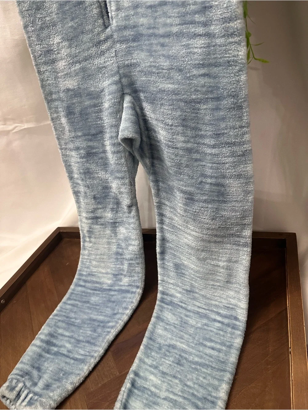 Plush Light Blue Shark Hooded onesie